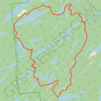 Arkon Lake Loop trail, distance, elevation, map, profile, GPS track