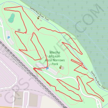 Riverside disc course trail, distance, elevation, map, profile, GPS track