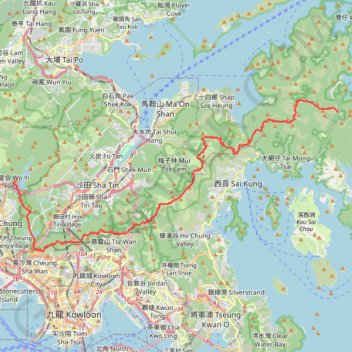 城門～北潭坳 trail, distance, elevation, map, profile, GPS track