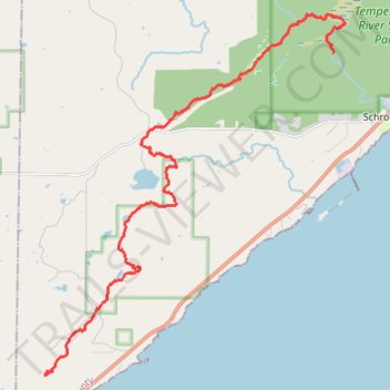 USA MN SHT - Crystal Creek Campsite to South Cross River Campsite trail, distance, elevation, map, profile, GPS track