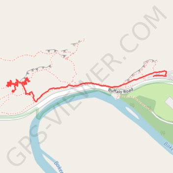 Rumney main cliff left trail, distance, elevation, map, profile, GPS track