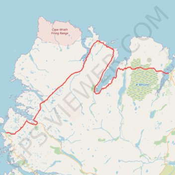 North West Highlands Geopark trail, distance, elevation, map, profile, GPS track