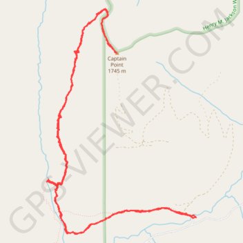 Captain Point trail, distance, elevation, map, profile, GPS track
