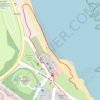 Beadnell beach trail, distance, elevation, map, profile, GPS track