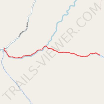 Fifth Water Hot Springs Trail in Uinta-Wasatch-Cache National Forest trail, distance, elevation, map, profile, GPS track