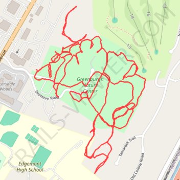 Greenburgh Nature Center Trails trail, distance, elevation, map, profile, GPS track