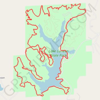 Lake Lurleen MTB Loop trail, distance, elevation, map, profile, GPS track