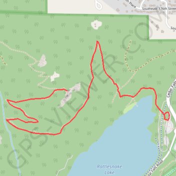 Rattlesnake Ledge Trail from Rattlesnake Lake in Rattlesnake Mountain Scenic Area trail, distance, elevation, map, profile, GPS track