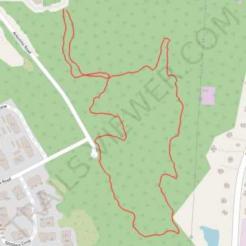 Antonino Woods hiking loop trail trail, distance, elevation, map, profile, GPS track