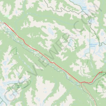 McBride - Mount Robson Provincial Park trail, distance, elevation, map, profile, GPS track