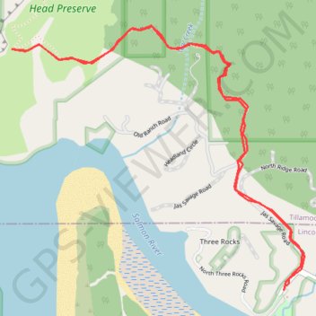 Cascade Head Viewpoint trail, distance, elevation, map, profile, GPS track
