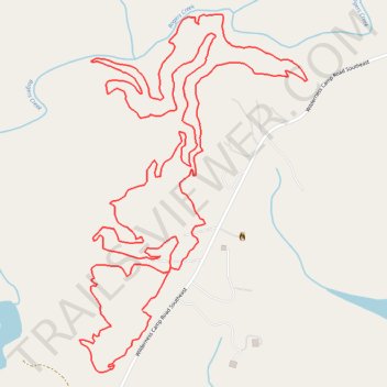 Toona Trace, Wagon Wheel and Etowah Echo Trails Loop Mountain Biking trail, distance, elevation, map, profile, GPS track
