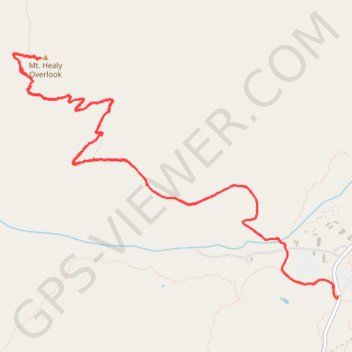 Mount Healy Overlook Trail in Denali National Park trail, distance, elevation, map, profile, GPS track