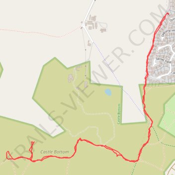 Castle Bottom trail, distance, elevation, map, profile, GPS track