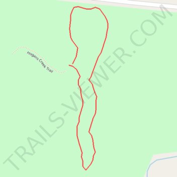 Hogans Creek Loop trail, distance, elevation, map, profile, GPS track