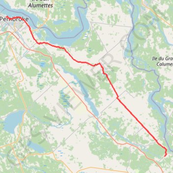 Pembroke - Renfrew trail, distance, elevation, map, profile, GPS track