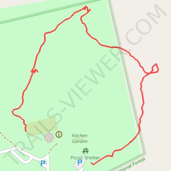Rose Hill Plantation State Historic Site Loop Trail trail, distance, elevation, map, profile, GPS track