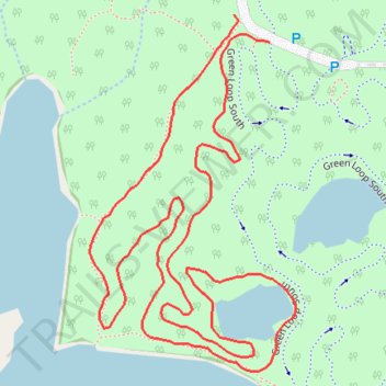 Anderson Park new Green trail, distance, elevation, map, profile, GPS track