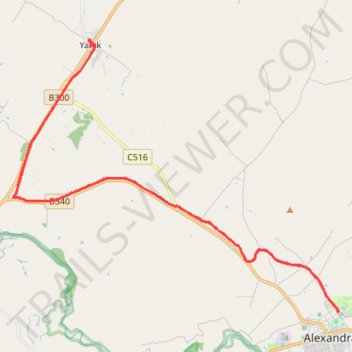 Great Victorian Rail Trail Alexandra to Yarck trail, distance, elevation, map, profile, GPS track