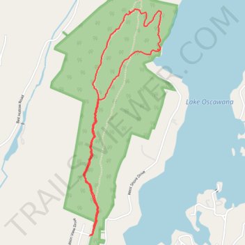 Oscawana Ridge and Lake Trail trail, distance, elevation, map, profile, GPS track