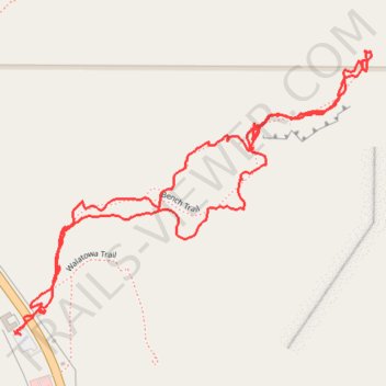 Walatowa Bench Trail, Red Rocks Trail and Slot Canyon hike trail, distance, elevation, map, profile, GPS track