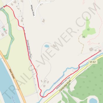 Devola Multi-Use Trail from end to Broughton trailhead trail, distance, elevation, map, profile, GPS track