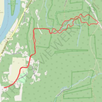 Under Cliffs trail, distance, elevation, map, profile, GPS track