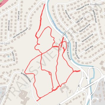 Ward Acres trail, distance, elevation, map, profile, GPS track