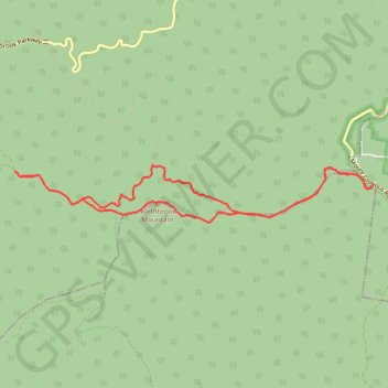 Northbrook Mountain Loop trail, distance, elevation, map, profile, GPS track