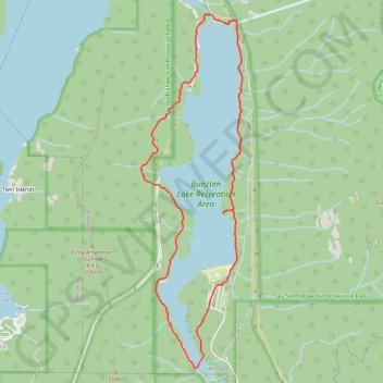 Buntzen Lake Loop trail, distance, elevation, map, profile, GPS track