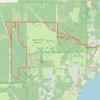 Deep Creek Preserve - White Trail trail, distance, elevation, map, profile, GPS track