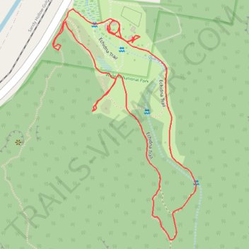 Echidna Loop Trail trail, distance, elevation, map, profile, GPS track
