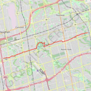 Finch Corridor Recreational Trail trail, distance, elevation, map, profile, GPS track