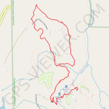 Cloudland Canyon West Rim Loop Trail trail, distance, elevation, map, profile, GPS track
