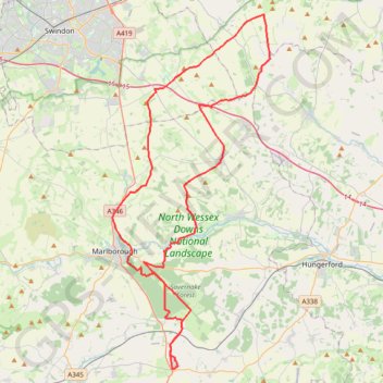 Wayland’s Smithy, Ridgeway, Savernake trail, distance, elevation, map, profile, GPS track