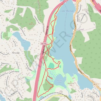 MacDonald Sports Park Loop trail, distance, elevation, map, profile, GPS track