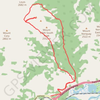 Cory Pass Trail - Mount Edith trail, distance, elevation, map, profile, GPS track