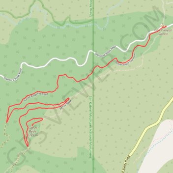 Sunset Peak trail, distance, elevation, map, profile, GPS track