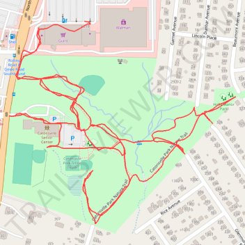 Catonsville Park trail, distance, elevation, map, profile, GPS track