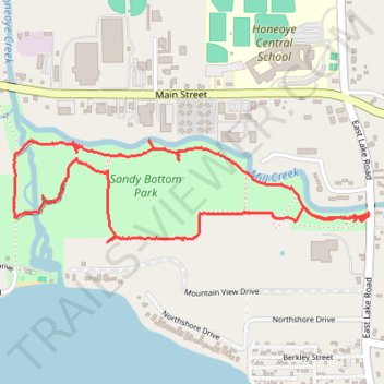 Sandy Bottom Park Nature Loop Trail trail, distance, elevation, map, profile, GPS track
