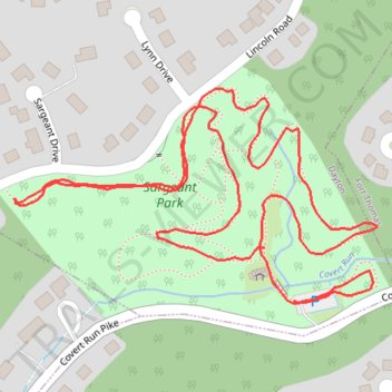Sargeant Park trail, distance, elevation, map, profile, GPS track