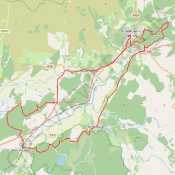 Tracks in Docharn forest and surrounding trail, distance, elevation, map, profile, GPS track