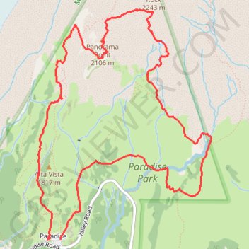 Panorama Point Loop via Skyline Trail in Mount Rainier National Park trail, distance, elevation, map, profile, GPS track