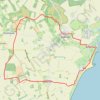 Shottisham - Aldertom - Shingle Street - Hollesley - Shottisham trail, distance, elevation, map, profile, GPS track