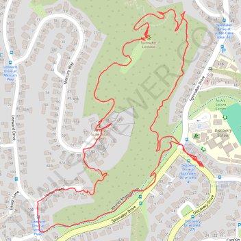 Spinnaker Lookout Loop trail, distance, elevation, map, profile, GPS track