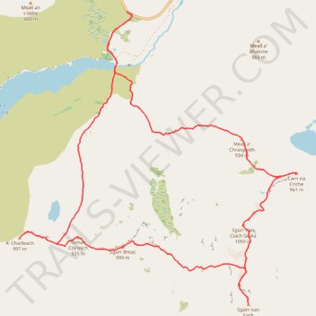 2026_09_09_Western_Fannichs_Walk trail, distance, elevation, map, profile, GPS track