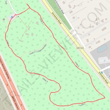 Emily Bayless Graham Park Loop trail, distance, elevation, map, profile, GPS track