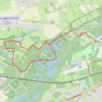 Bokrijk-8.3 trail, distance, elevation, map, profile, GPS track