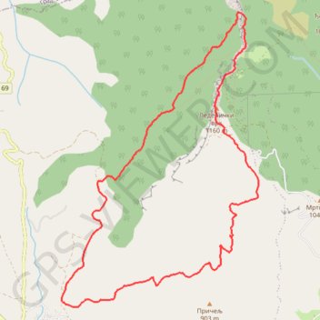 2021-02-21 13:09:02 trail, distance, elevation, map, profile, GPS track