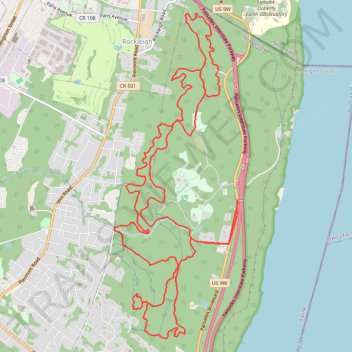 Alpine & Rockleigh loop ride trail, distance, elevation, map, profile, GPS track
